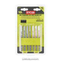 RYOBI 10 Stk. Allzweck-Stichsägeblattsatz Zubehör 6V8HV6731