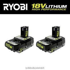 RYOBI 18-V-1+2-Ah-Lithium-Hochleistungsbatterie (2er-Pack) Batterien und Ladegeräte 6V8HV6684