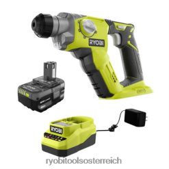 RYOBI 18-V-One+-1/2-SDS-Plus-Bohrhammer-Kit mit (1) 4,0-Ah-Akku und Ladegerät Elektrowerkzeuge 6V8HV638