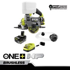 RYOBI 18 V One+ bürstenloses 5 Hand-Fliesen-/Steinsägen-Set Elektrowerkzeuge 6V8HV682