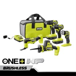 RYOBI 18 V One+ HP bürstenloser 5-Werkzeugsatz Elektrowerkzeuge 6V8HV6859