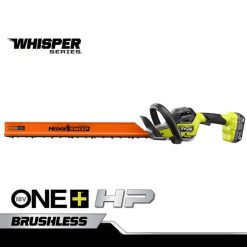 RYOBI 18 V One+ HP bürstenloses Whisper-Heckenscheren-Set der Serie 24 draussen 6V8HV6328