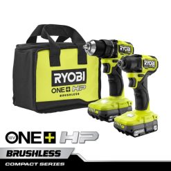RYOBI 18-V-One+-PS-Kompakt-Bohr- und Schlagschrauber-Set mit 2 Werkzeugen Elektrowerkzeuge 6V8HV6863