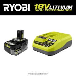 RYOBI 18V One+ 4Ah Lithium-Hochleistungs-Starterkit Batterien und Ladegeräte 6V8HV6680
