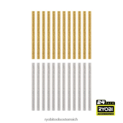 RYOBI 24 Stk. Mini-Glitzer-Klebestifte Zubehör 6V8HV6740
