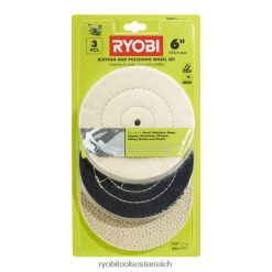 RYOBI 3-teiliger 6-teiliger Polierscheibensatz Zubehör 6V8HV6780