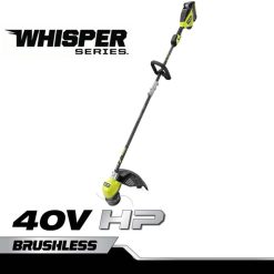 RYOBI 40-V-HP-Bürstenlos-Whisper-Serie 17-Saitenschneider-Kit mit Karbonfaserschaft draussen 6V8HV6285
