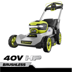 RYOBI 40 V PS bürstenloser 21 selbstfahrender Rasenmäher-Satz draussen 6V8HV6240