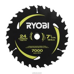 RYOBI Kreissägeblatt mit dünner Schnittfuge und 7-1/4 x 24 Zähnen aus Hartmetall Zubehör 6V8HV6724