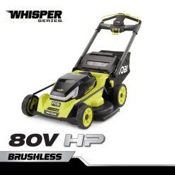 RYOBI Selbstfahrender Cross-Cut-Rasenmäher der Serie 30, bürstenloser Whisper-Rasenmäher mit 80 V PS draussen 6V8HV6233