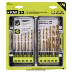 RYOBI Titanbohrer-Set (22-teilig) Zubehör 6V8HV6789