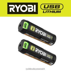RYOBI USB-Lithium-3-Ah-Lithium-Akku (2er-Pack) Batterien und Ladegeräte 6V8HV6712