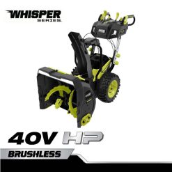 RYOBI Zweistufiges Schneefräsen-Set mit 40 V PS, bürstenlosem Whisper Series 24 draussen 6V8HV6432